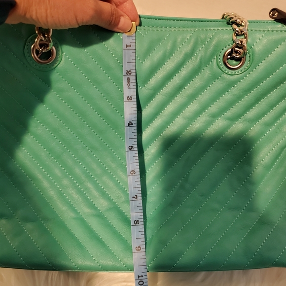 CHARMING CHARLIE Teal Shoulder Bag - Picture 5 of 7
